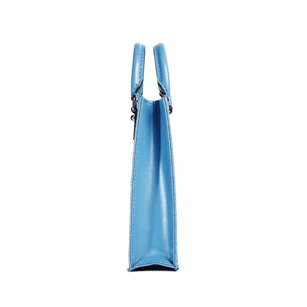 Louis Vuitton Petit Sac Plat Shoulder Bag Blue Epi Leather - Picture 3 of 6